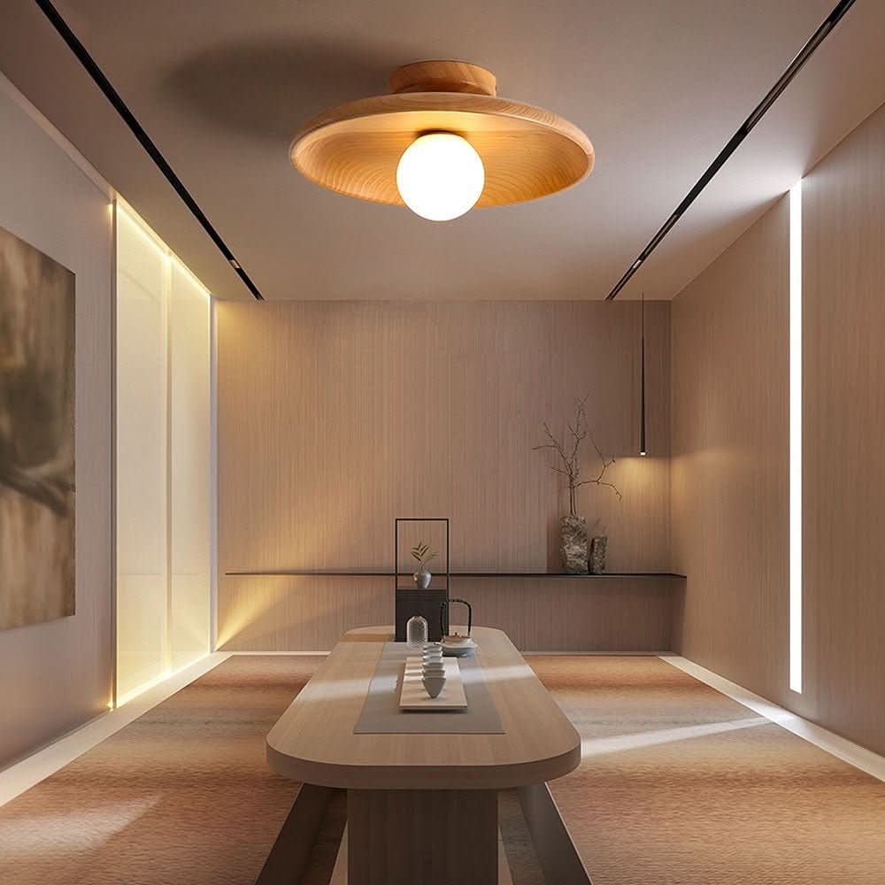 NordicBeam – Wooden Ceiling Lamp with Minimalist Design