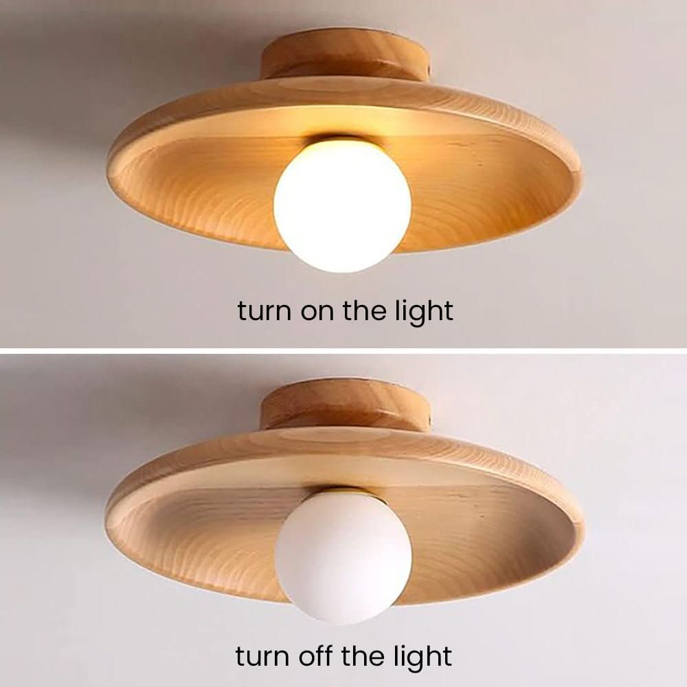 NordicBeam – Wooden Ceiling Lamp with Minimalist Design