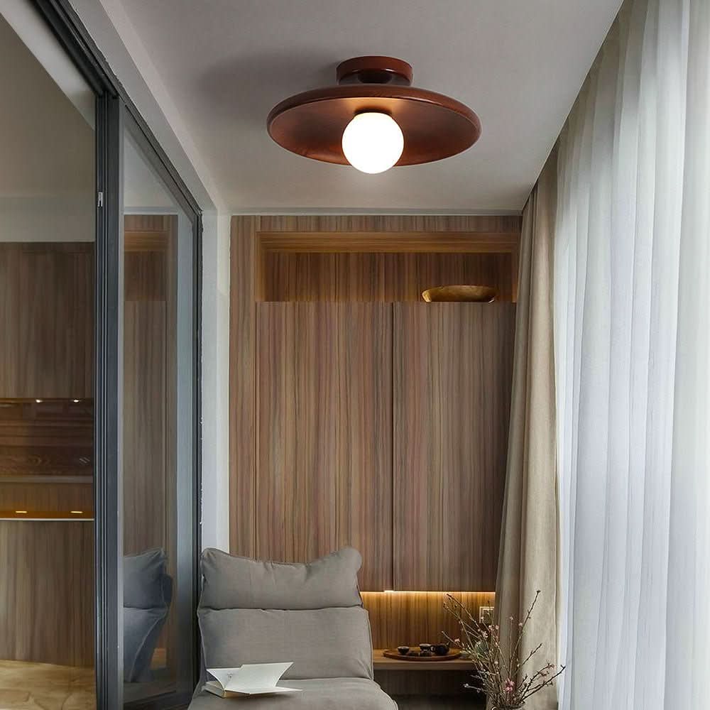 NordicBeam – Wooden Ceiling Lamp with Minimalist Design