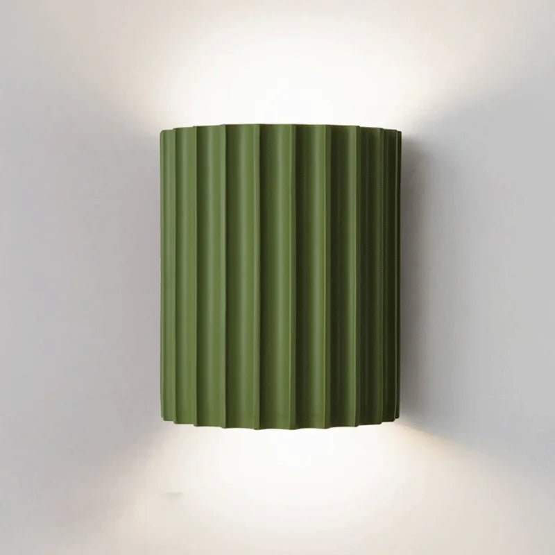 NordicGlow Lámpara de pared de resina - iluminación ambiental moderna sin cables visibles