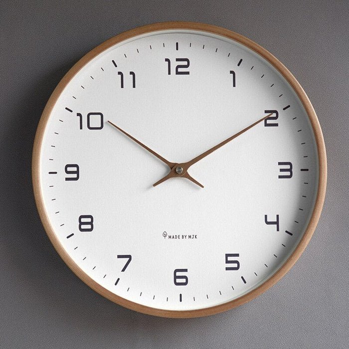 NordicTimber – Wooden Wall Clock with Silent Movement