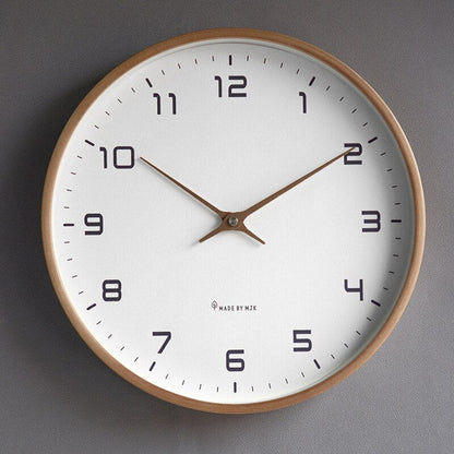 Horloge murale en bois NordicTime - Design scandinave silencieux pour des maisons paisibles