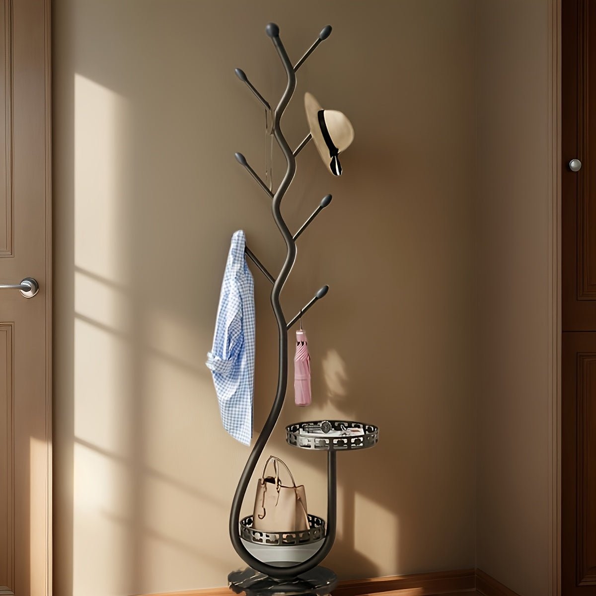 BranchLine - Modern Coat Rack with Unique Branch Hooks for Stylish Organization 5