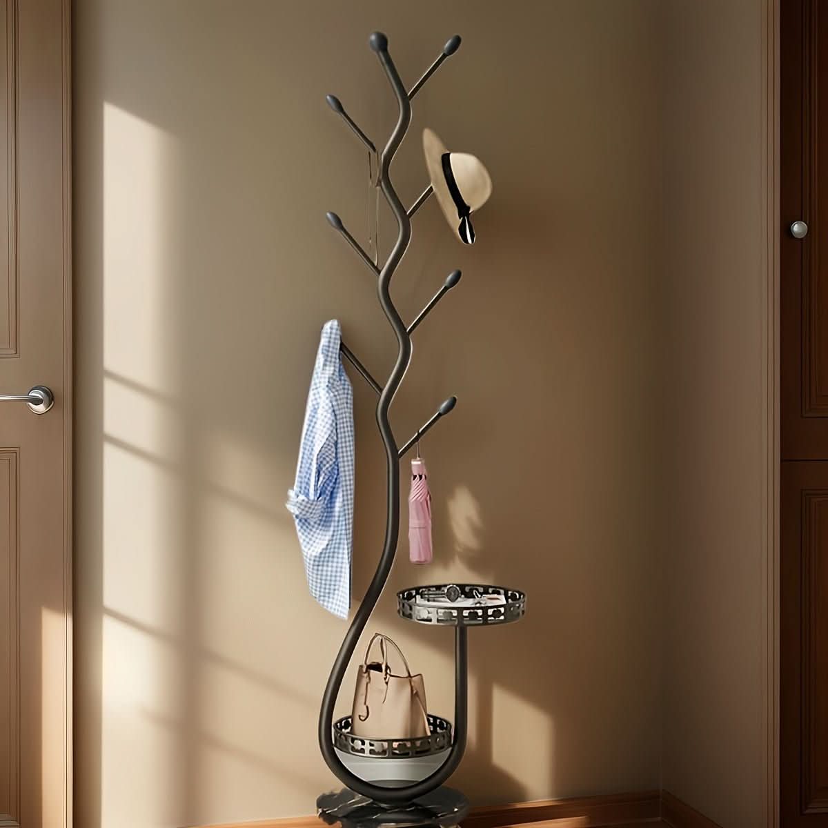 BranchLine - Modern Coat Rack with Unique Branch Hooks for Stylish Organization 5