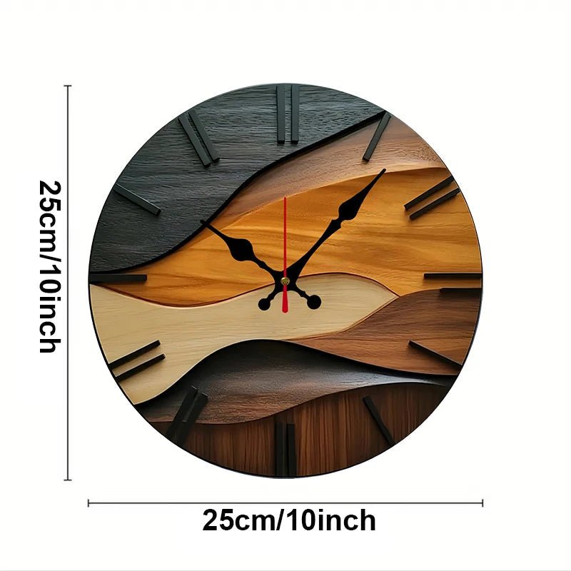 QUIETRA – Nordic Wooden Silent Wall Clock for Home & Office Decor 1