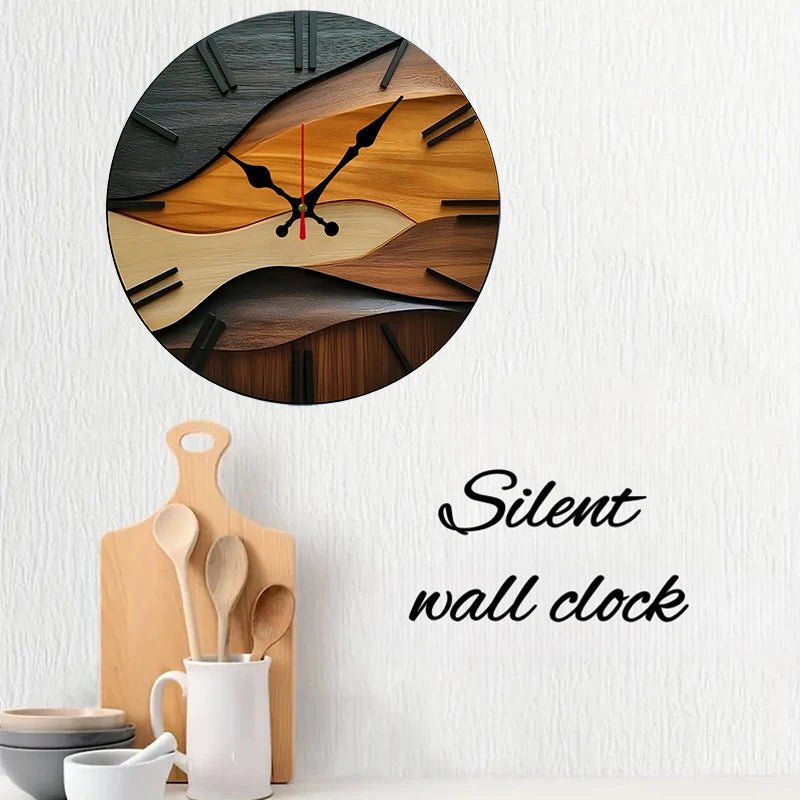 QUIETRA – Nordic Wooden Silent Wall Clock for Home & Office Decor 2
