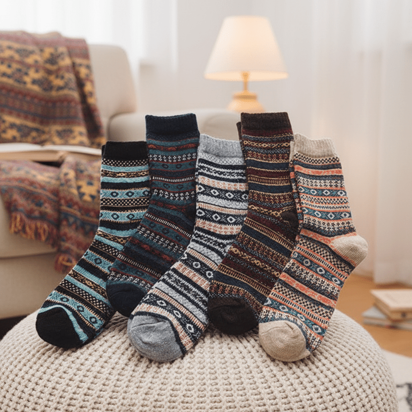 FROSTHIVE – Unisex Wool & Cotton Blend with Scandinavian Patterns 0