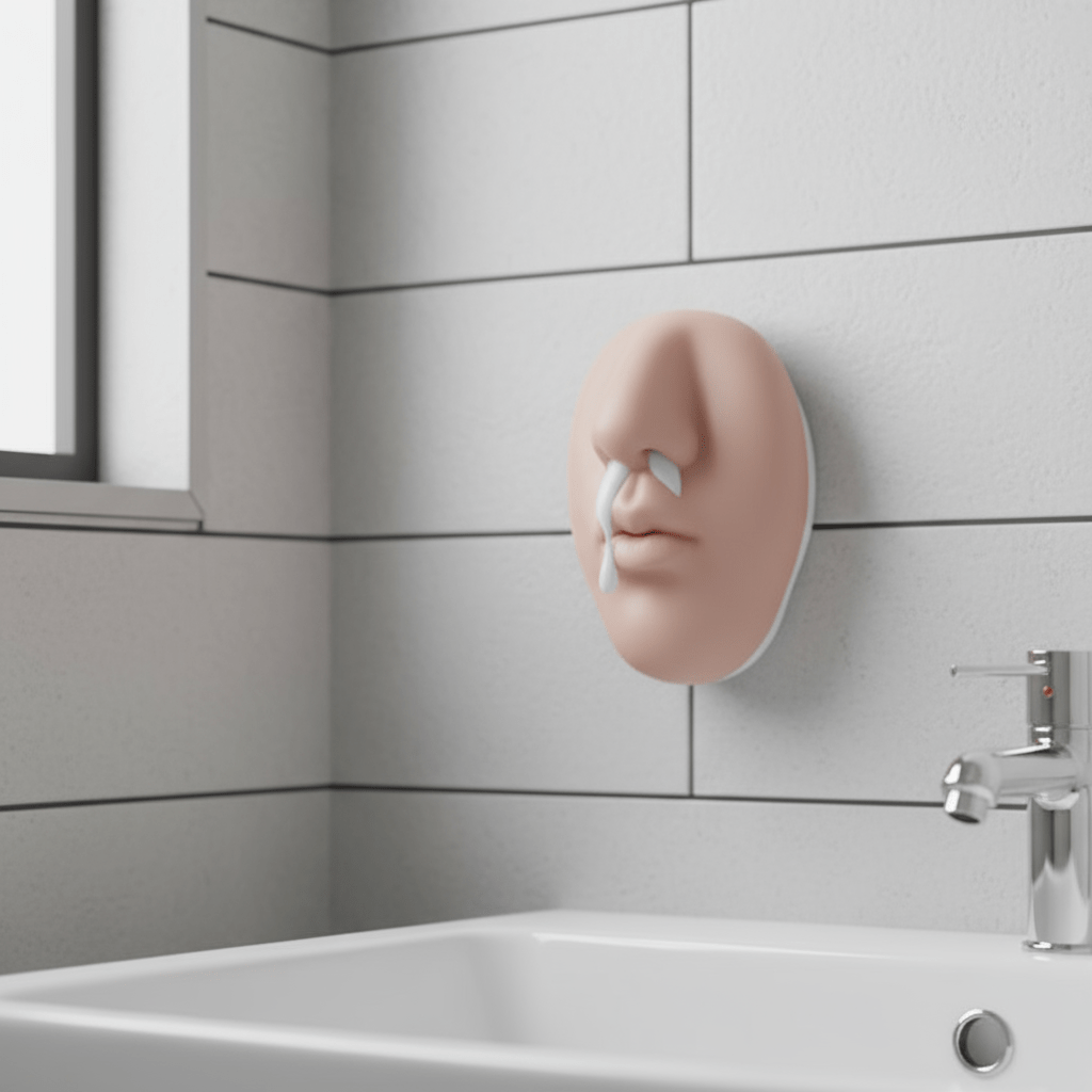 NOSEFLOW – Nose-Shaped Wall-Mounted Soap Dispenser for Home Decor 3