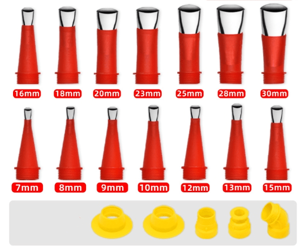 Professional Caulking Nozzle Tool Set - Anti-Drip Design for Clean Seals 9