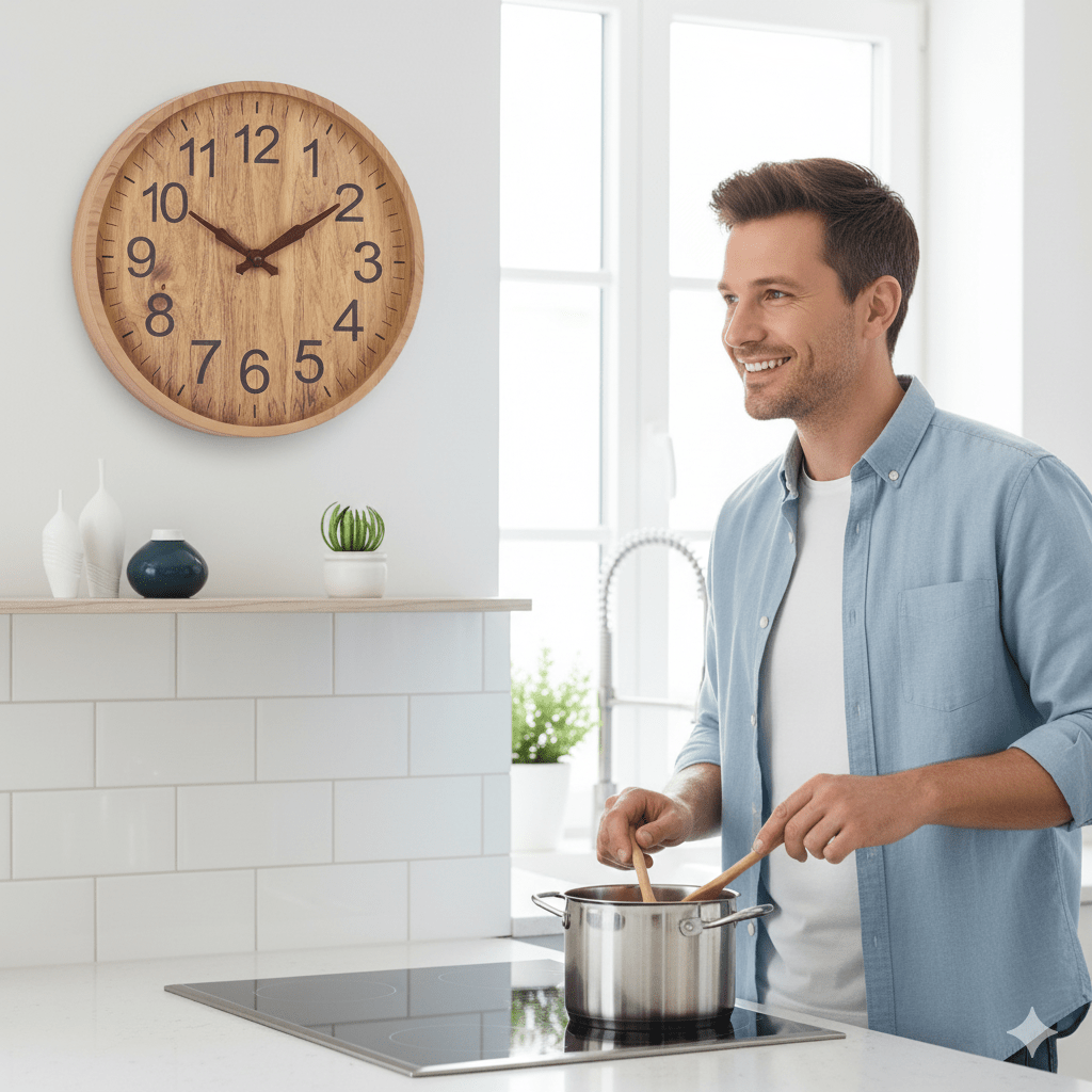 OAKTICK – Hiljainen puinen seinäkello luonnollisella viehätyksellä