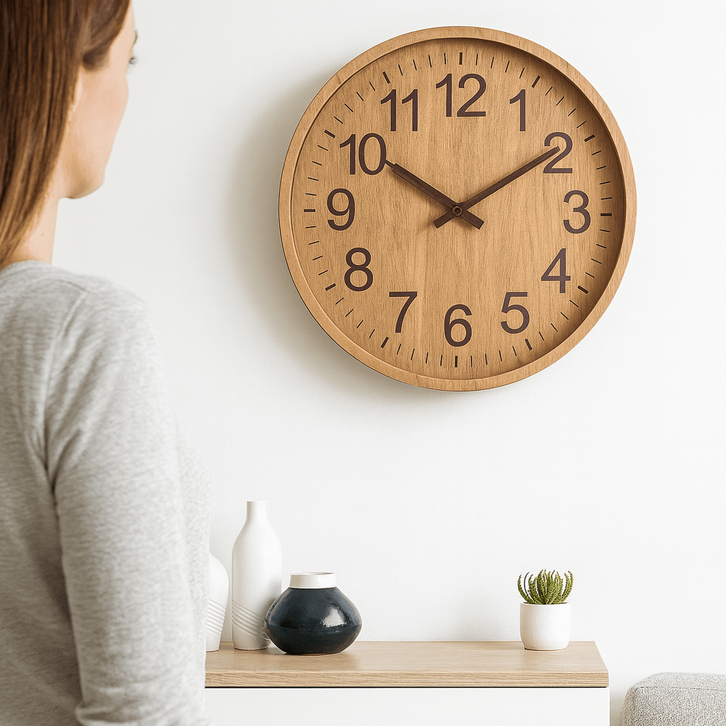 OAKTICK – Silent Wooden Wall Clock with Natural Charm