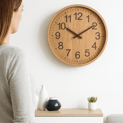 OAKTICK – Silent Wooden Wall Clock with Natural Charm