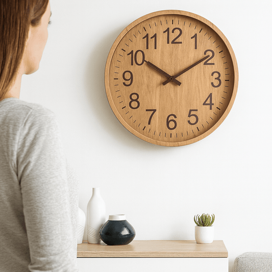 OAKTICK – Silent Wooden Wall Clock with Natural Charm