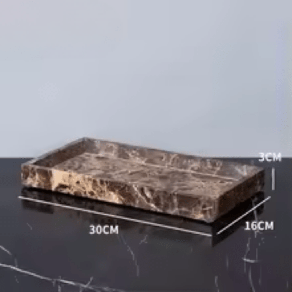 OPULENTIS – Premium Dark Marble Accent Bathroom Essentials 7