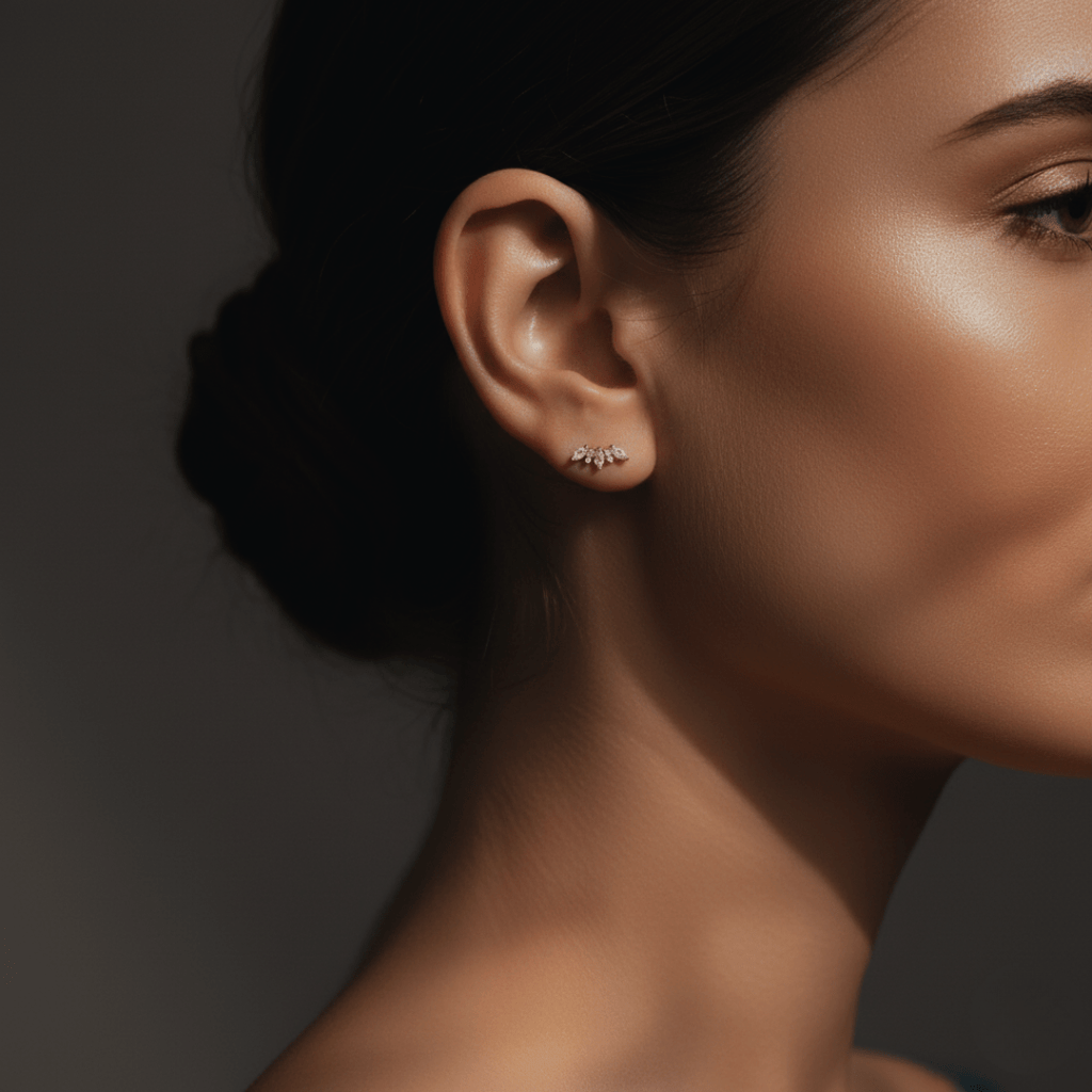 Crest Crown gouden oorbellen