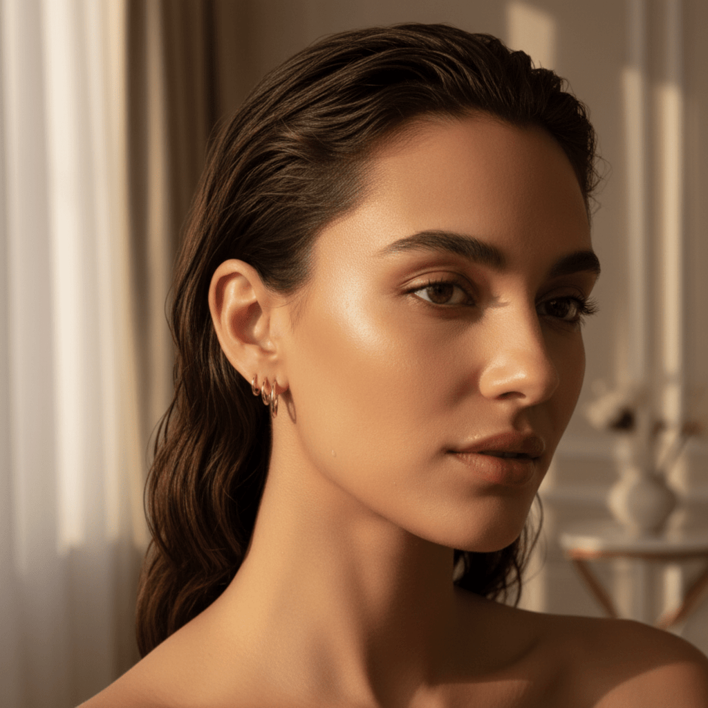 Ocean Current Gold Earrings Set