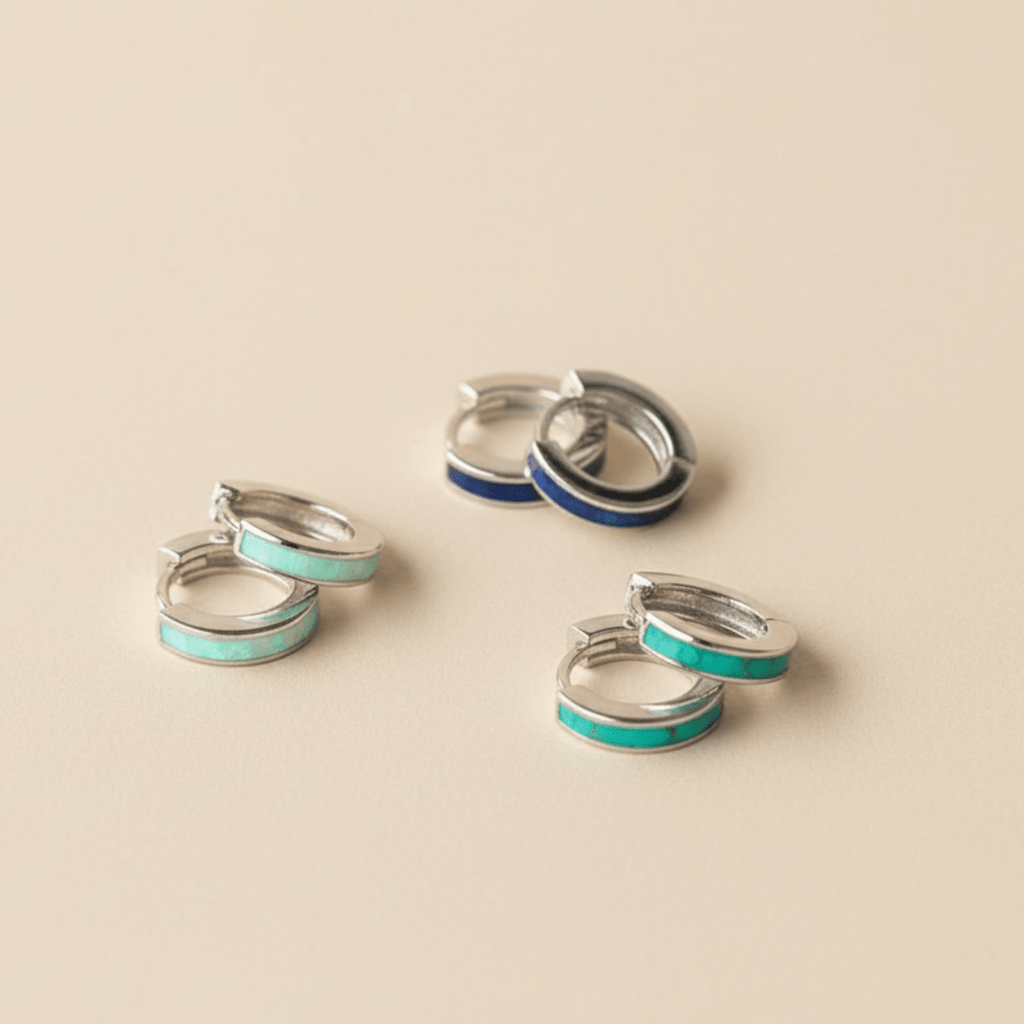 Ocean Hue Huggies Oorbellen