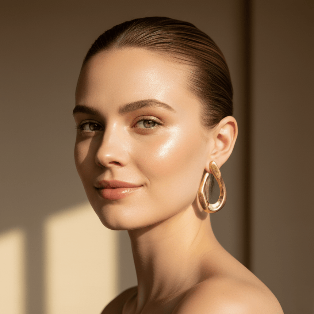 Ocean Swell Gouden Golvende Oorringen