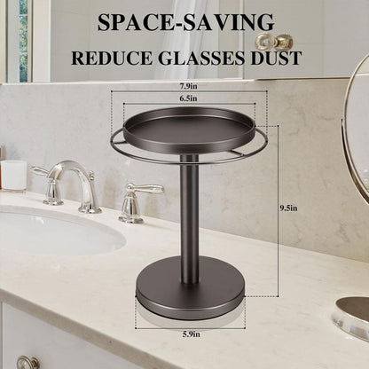 OPTITURN – Soporte para gafas giratorio 360° con diseño compacto y funcionalidad versátil