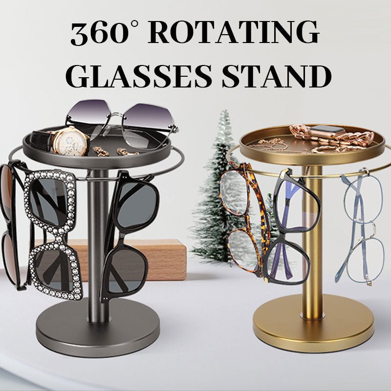 OPTITURN – Soporte para gafas giratorio 360° con diseño compacto y funcionalidad versátil