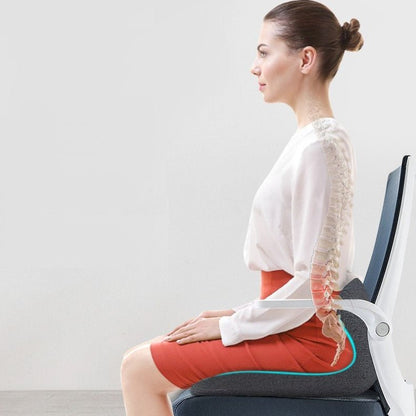ErgoComfort - L Shape Memory Foam Orthopedic Seat Cushion for Back Pain Relief 2