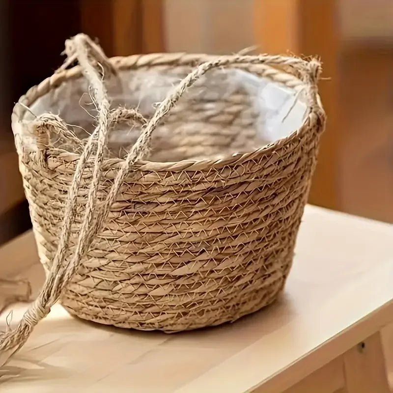 BOTANICA – Rustic Handwoven Twine Macrame Hanging Planter for Orchids and Indoor Plants 2