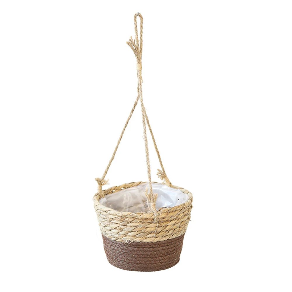 BOTANICA – Rustic Handwoven Twine Macrame Hanging Planter for Orchids and Indoor Plants 7
