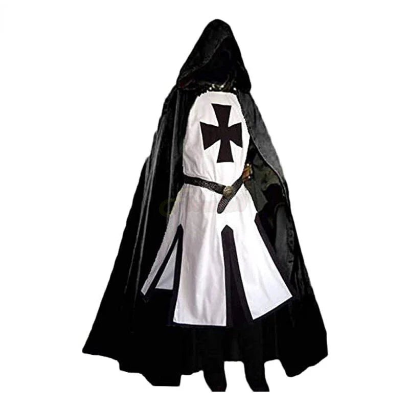 Knights Templar Crusader Costume - Authentic Tunic & Cape Set for Halloween Cosplay 5