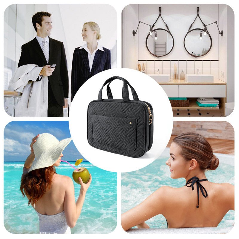 Organivoy – Organizador compacto de cosméticos de viaje con compartimentos inteligentes