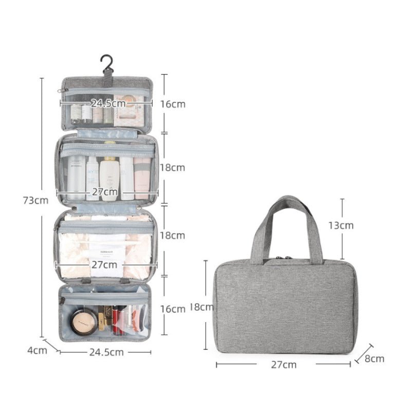 Organivoy – Organizador compacto de cosméticos de viaje con compartimentos inteligentes