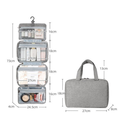 Organivoy – Organizador compacto de cosméticos de viaje con compartimentos inteligentes