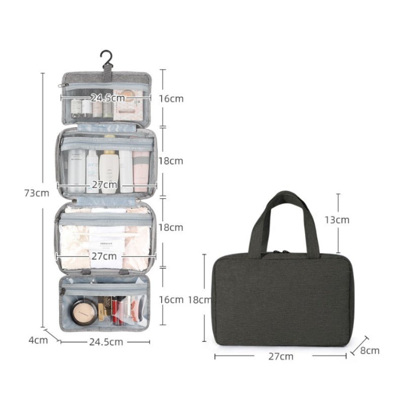 Organivoy – Organizador compacto de cosméticos de viaje con compartimentos inteligentes