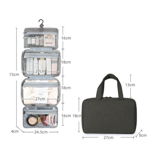 Organivoy – Organizador compacto de cosméticos de viaje con compartimentos inteligentes