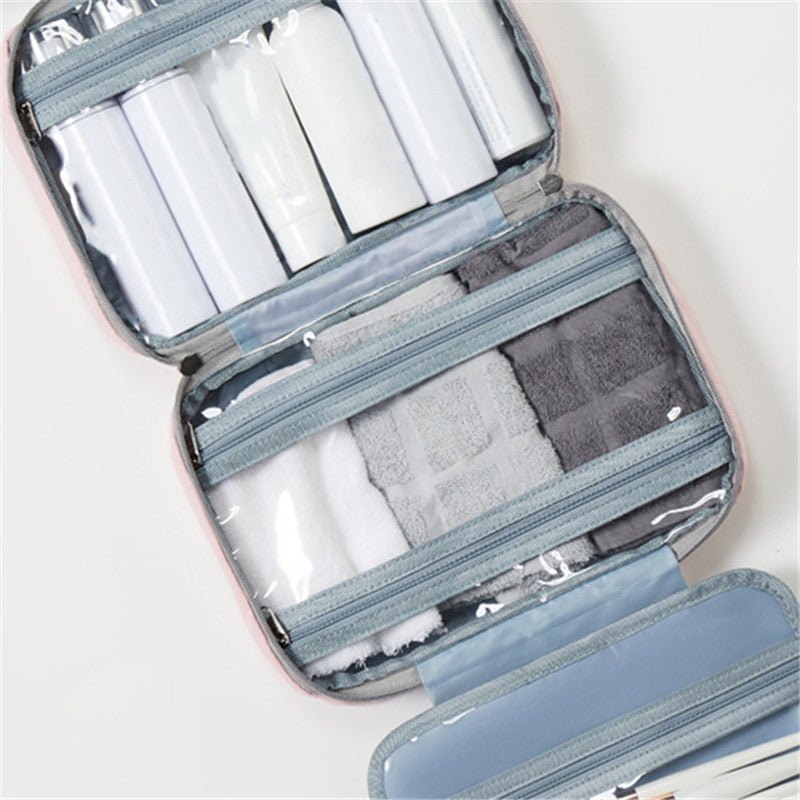 Organivoy – Organizador compacto de cosméticos de viaje con compartimentos inteligentes