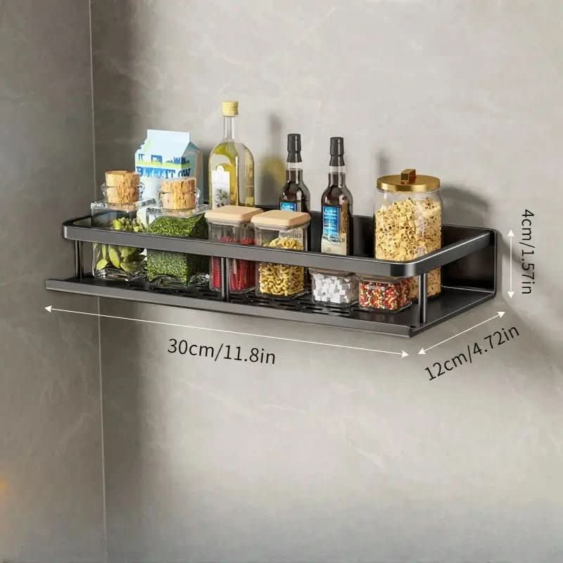ORGANIX RACK – Étagère de cuisine murale avec barre pour ustensiles