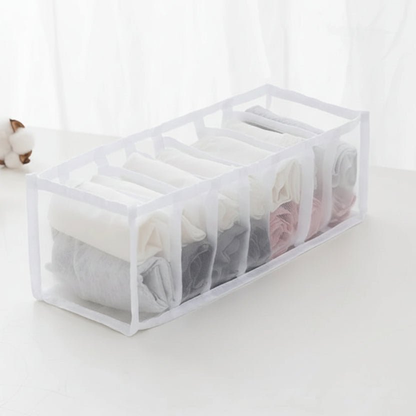 Versatile Storage Organizer for Underwear, Socks & Accessories - Space-Saving Fabric Design 10