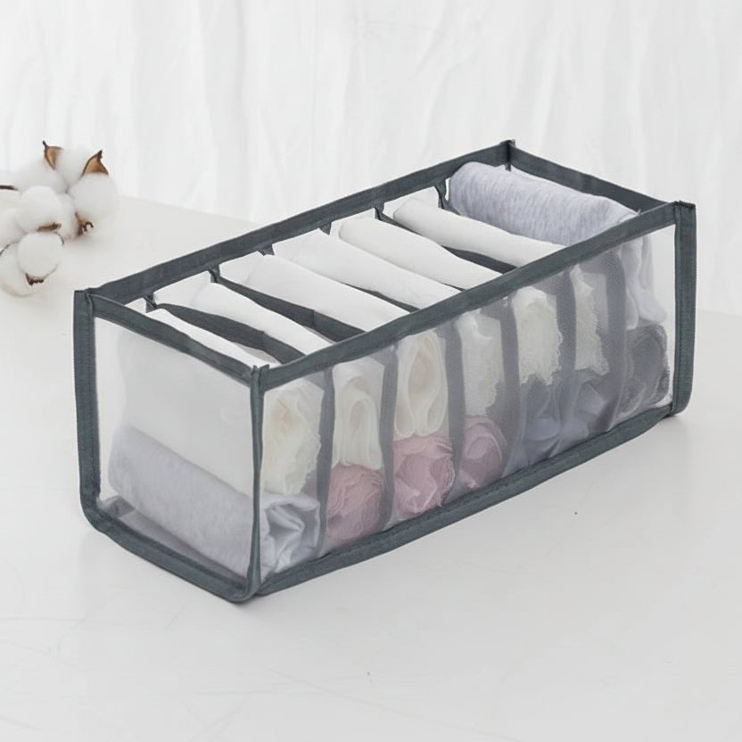 Versatile Storage Organizer for Underwear, Socks & Accessories - Space-Saving Fabric Design 16