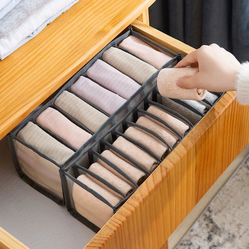 Versatile Storage Organizer for Underwear, Socks & Accessories - Space-Saving Fabric Design 2