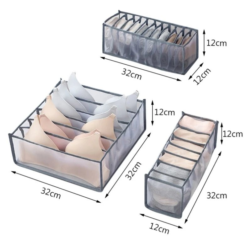 Versatile Storage Organizer for Underwear, Socks & Accessories - Space-Saving Fabric Design 5