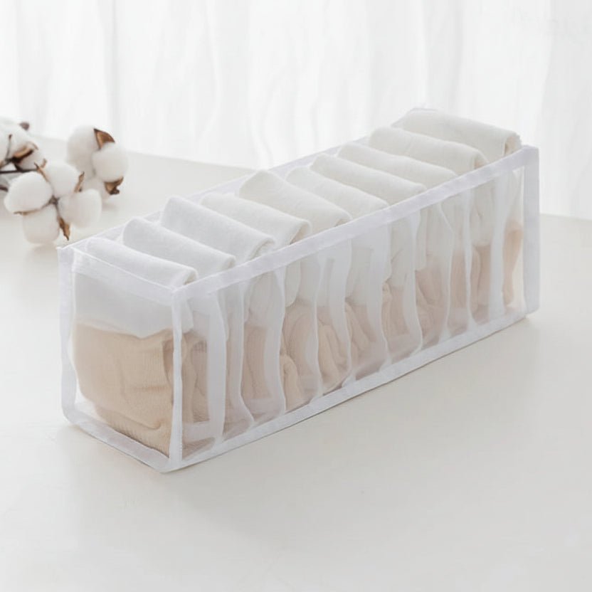 Versatile Storage Organizer for Underwear, Socks & Accessories - Space-Saving Fabric Design 21