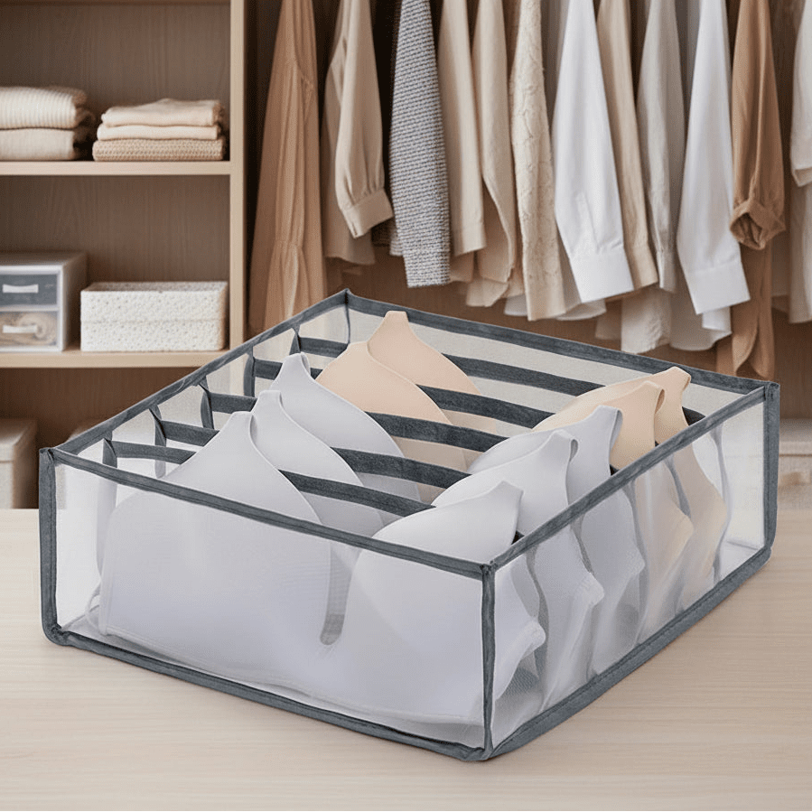 Versatile Storage Organizer for Underwear, Socks & Accessories - Space-Saving Fabric Design 18