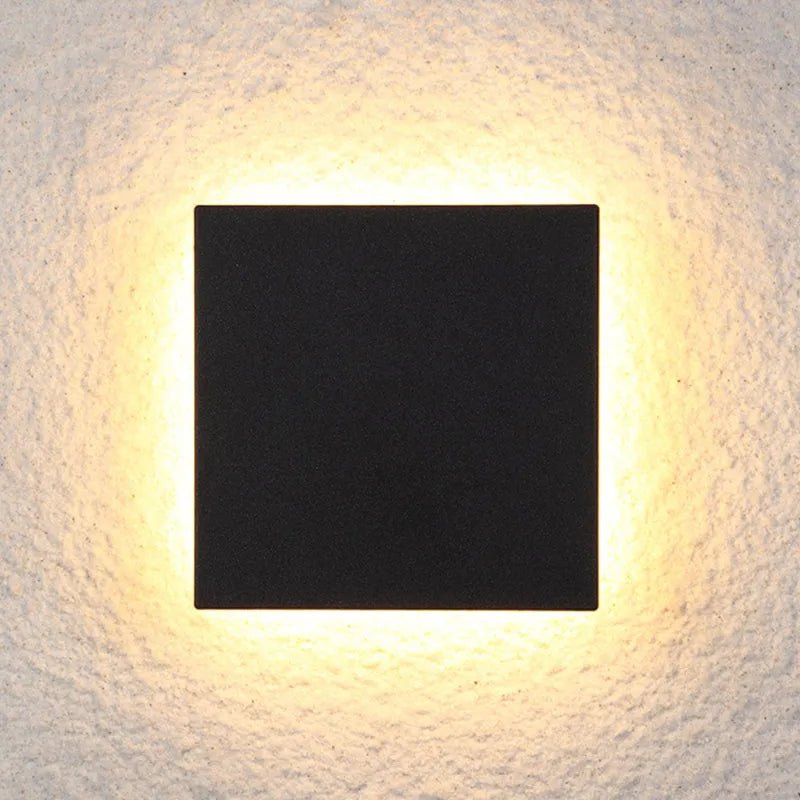 Orr Outdoor Wall Lamp-Minimalist LED wall lamp in round or angular, IP65 10