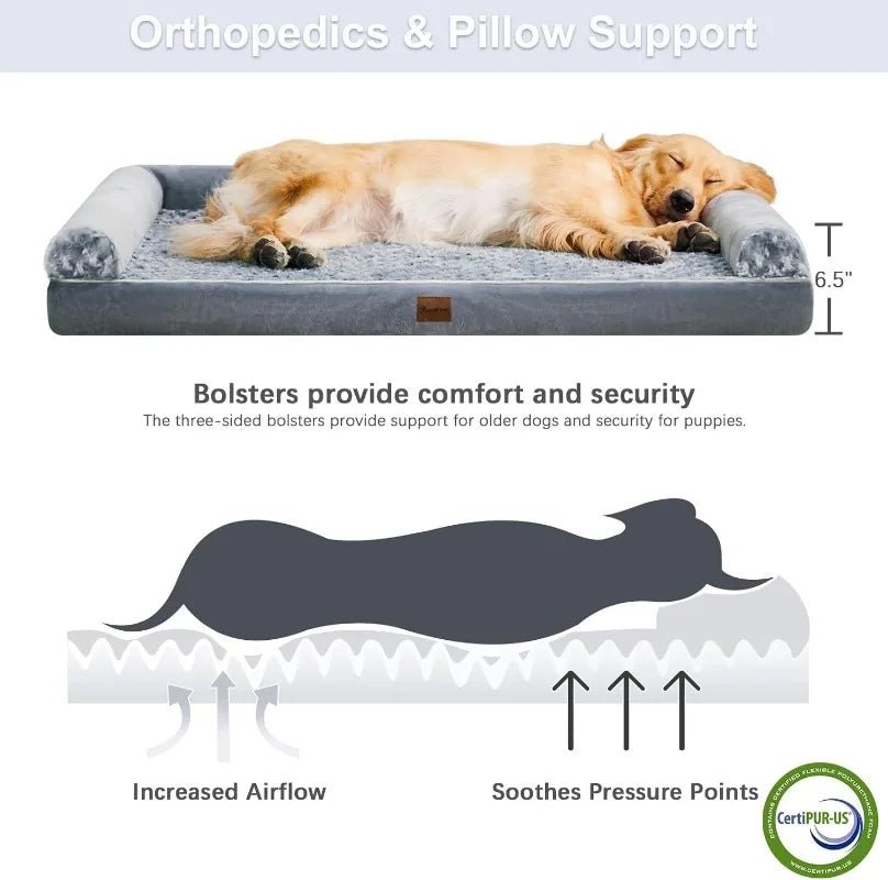 JOINTEASE CORNER – orthopedic L-shaped dog bed with removable waterproof cover 2