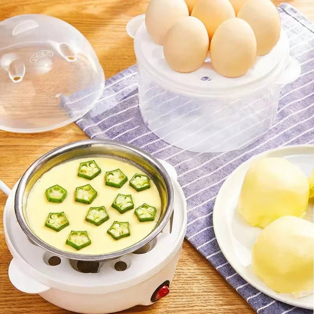 OVARIO – Electric Double-Layer Egg Cooker for Fast, Versatile Steaming