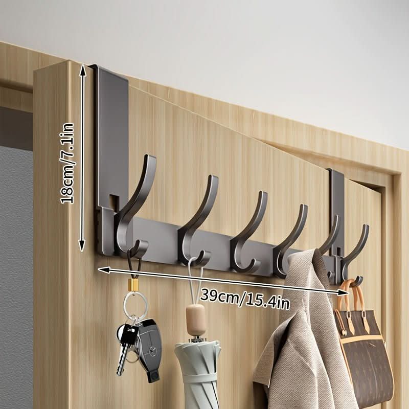 Over-de-De-Deur Haak-modern aluminum door hooks for stylish & space-saving storage 6