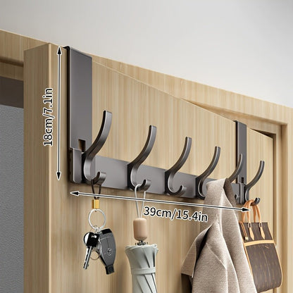 Over-de-De-Deur Haak-modern aluminum door hooks for stylish & space-saving storage 6