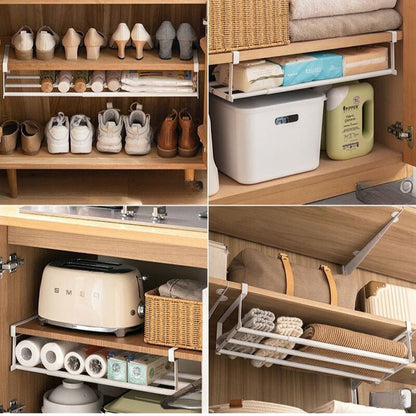 FlexFit Shelf Extension - Organizzatore per scarpiere regolabile - Soluzione salvaspazio - Montaggio senza attrezzi - Adatto a 40-65 cm