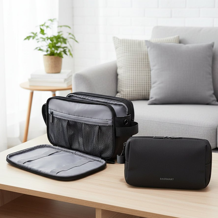 TRAVELPROX – Men’s Large Travel Toiletry Bag Water-Repellent with Double Zipper 0