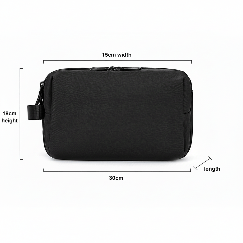 TRAVELPROX – Men’s Large Travel Toiletry Bag Water-Repellent with Double Zipper 4