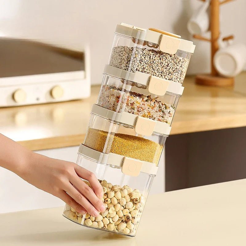 PANTRYLOCK – Airtight Storage Jars Set for Fresh Pantry Organization